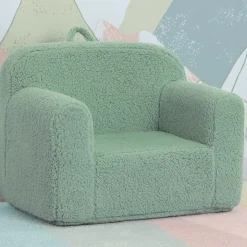 Cozee Sherpa Chair - Sage Green