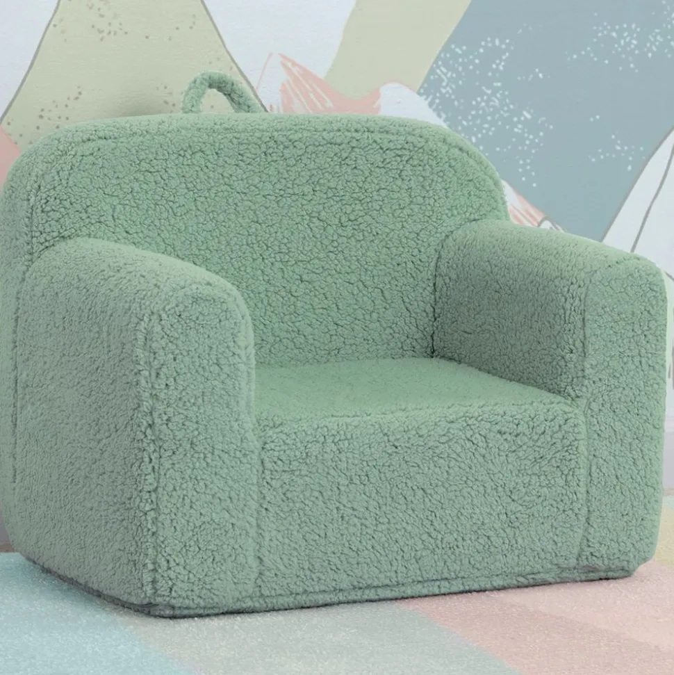 Cozee Sherpa Chair - Sage Green