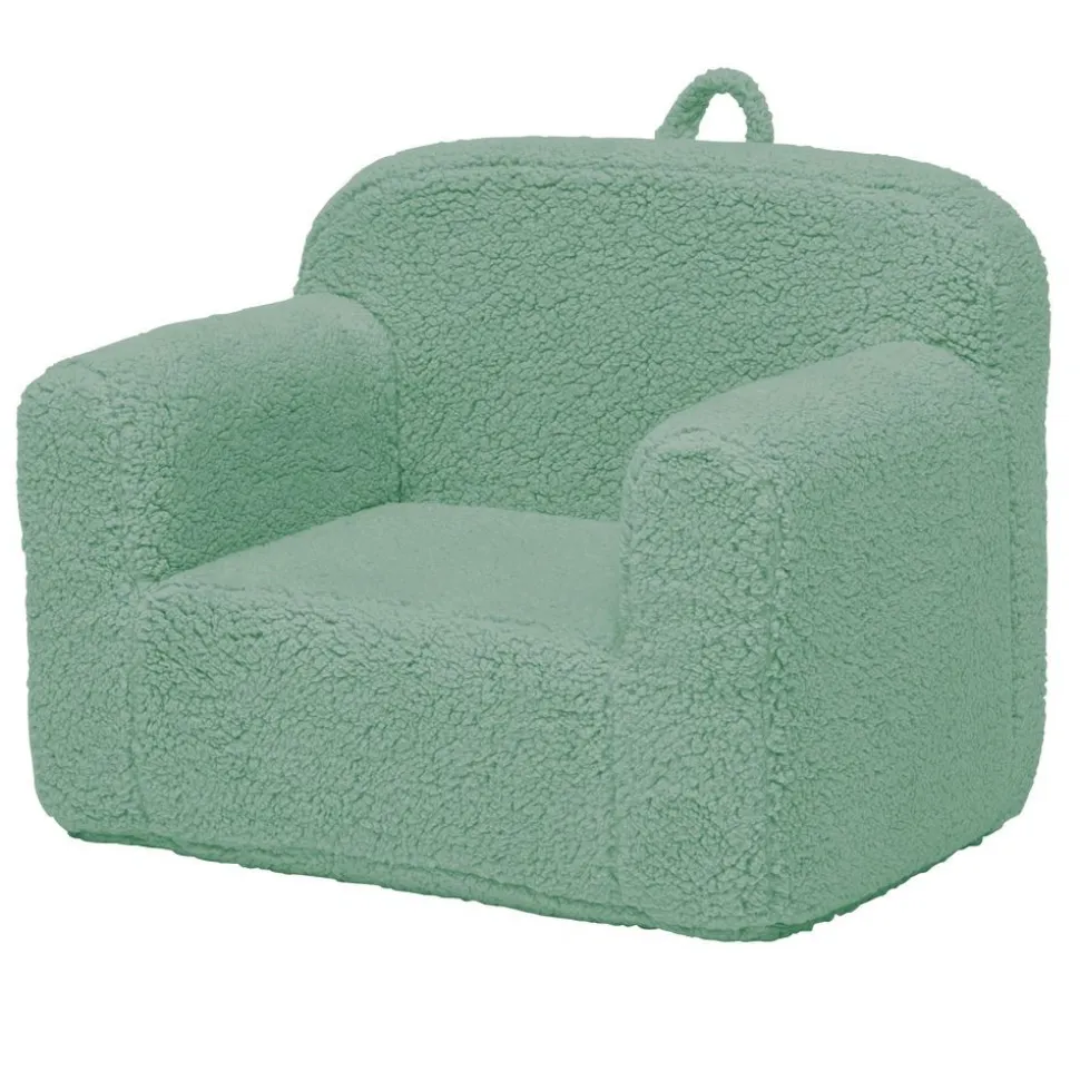 Cozee Sherpa Chair - Sage Green