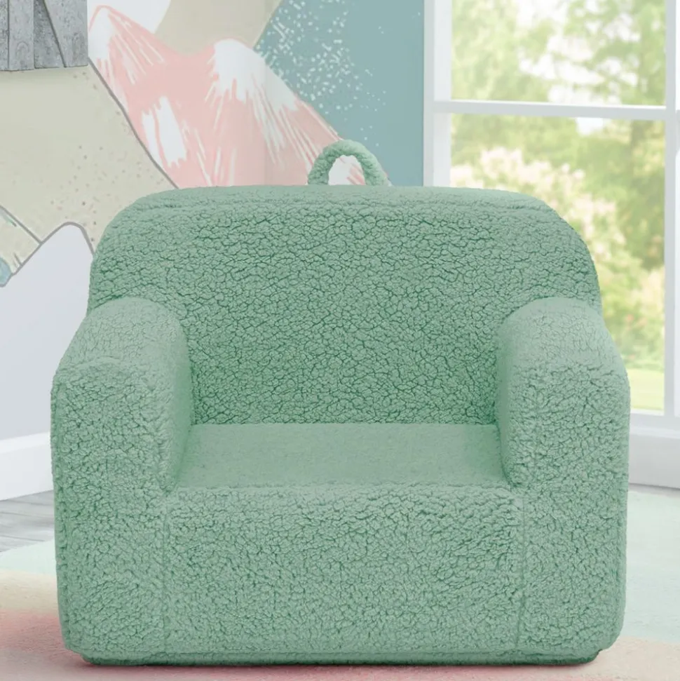 Cozee Sherpa Chair - Sage Green