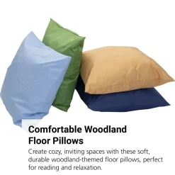 27" Cozy Floor Pillows - Woodland Set of 4