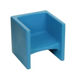 Cozy Woodland Cube Chair - Sky Blue