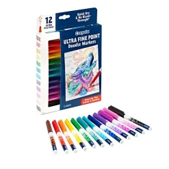 Crayola® Doodle & Draw Ultra Fine Point Doodle Marker, 12 count