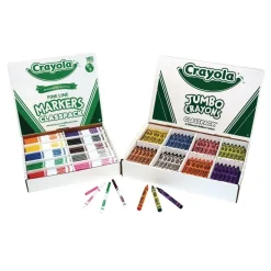 Crayola® Jumbo Crayons Classpack and Fine Line Markers Classpack
