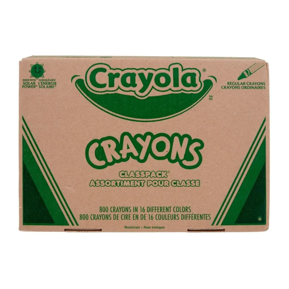 Crayola® Regular Crayons Classpack® Value Pack - 16 Colors, Set of 800