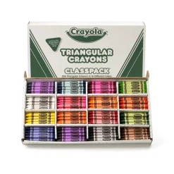 Crayola® Triangular Anti-Roll® Crayon Classpack - Set of 256