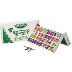 Crayola® Triangular Anti-Roll® Crayon Classpack - Set of 256