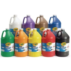 Crayola® Washable Paints, Gallons - Set of 9