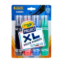 Crayola® XL Poster Markers, Classic Colors, 4 Count