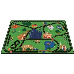 Cruisin' Around the Town 3'10" x 5'5" Rectangle Premium Carpet
