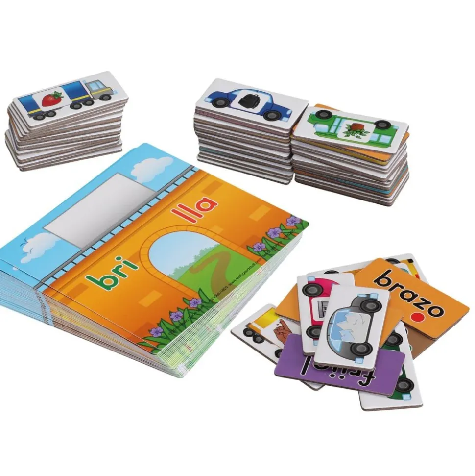 ¡Cruza el puente hábilmente! Juego de sílabas trabadas (Spanish Syllable Blends Bridge Game) - 1 game