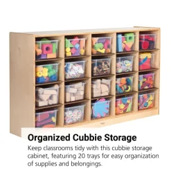 Cubbie Storage Cabinet with 20 Trays