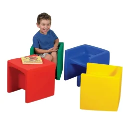 Cube Chairs - Set of 4 Assorted Colors