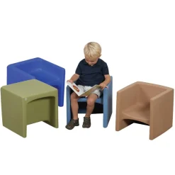 Cube Chairs - Set of 4 Woodland Colors