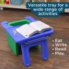 Cube Chair with Tray - Blue