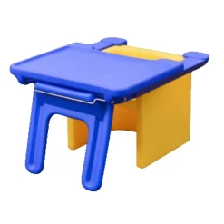 Cube Chair with Tray - Yellow