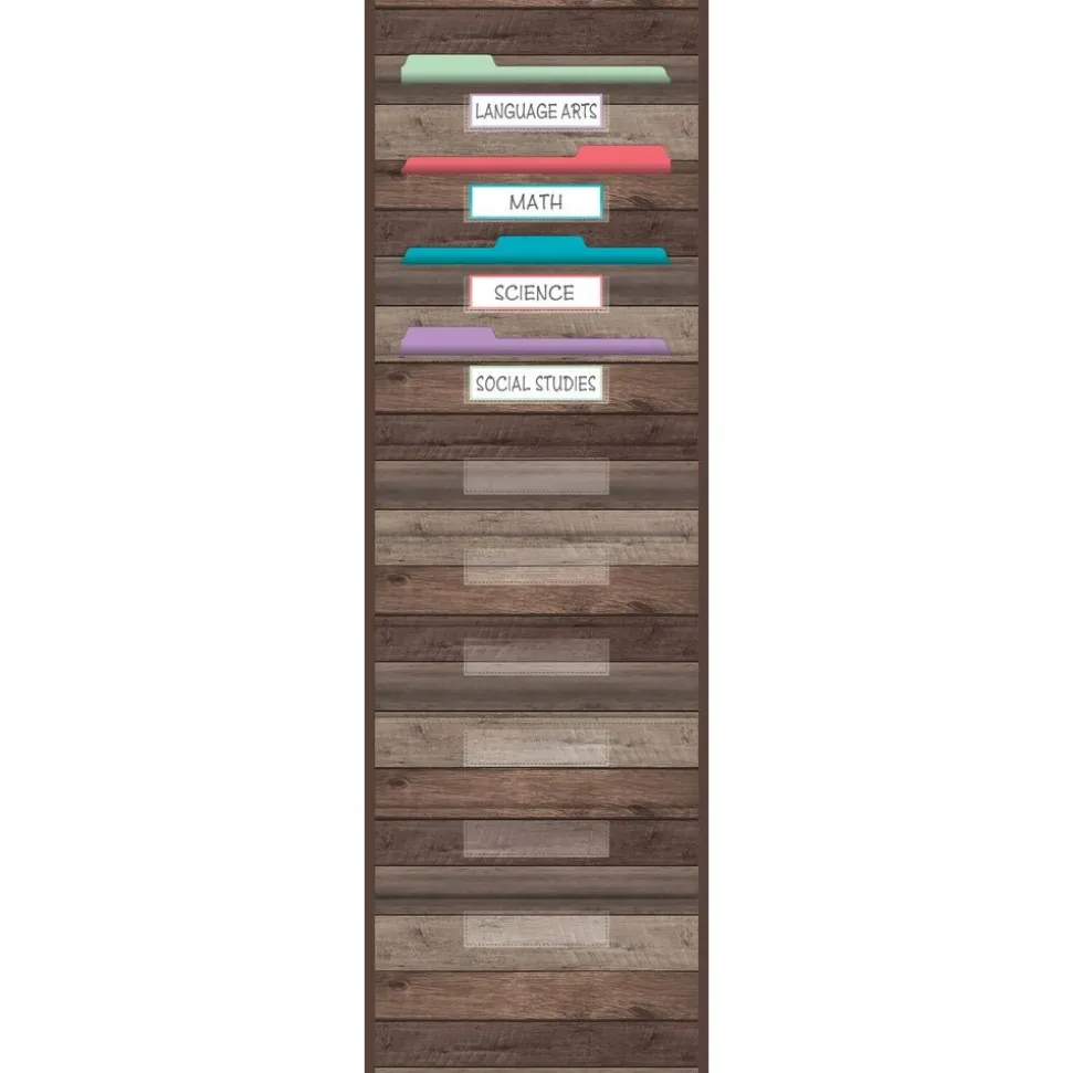 Dark Wood Pocket Chart