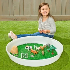 Deep Tuff Tray- Grass Circle