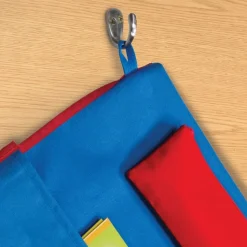 Deluxe Chair Pockets with Pencil Case - 36 Pack - Blue/Red