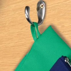 Deluxe Multi-Pocket Chair Pockets with Pencil Case and Water Bottle Holder - 6 Pack - Green/Blue