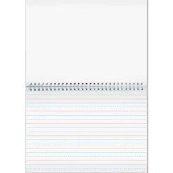 Deluxe Spiral Landscape Writing Journals (Teal Star Cover) - 112 Pages