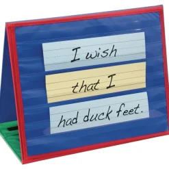 Desktop Pocket Charts And Stand - 2 pocket charts, 1 chart stand