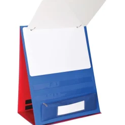 Desktop Stand With Flip Magnetic Boards And Storage Pockets - 1 stand, 3 boards