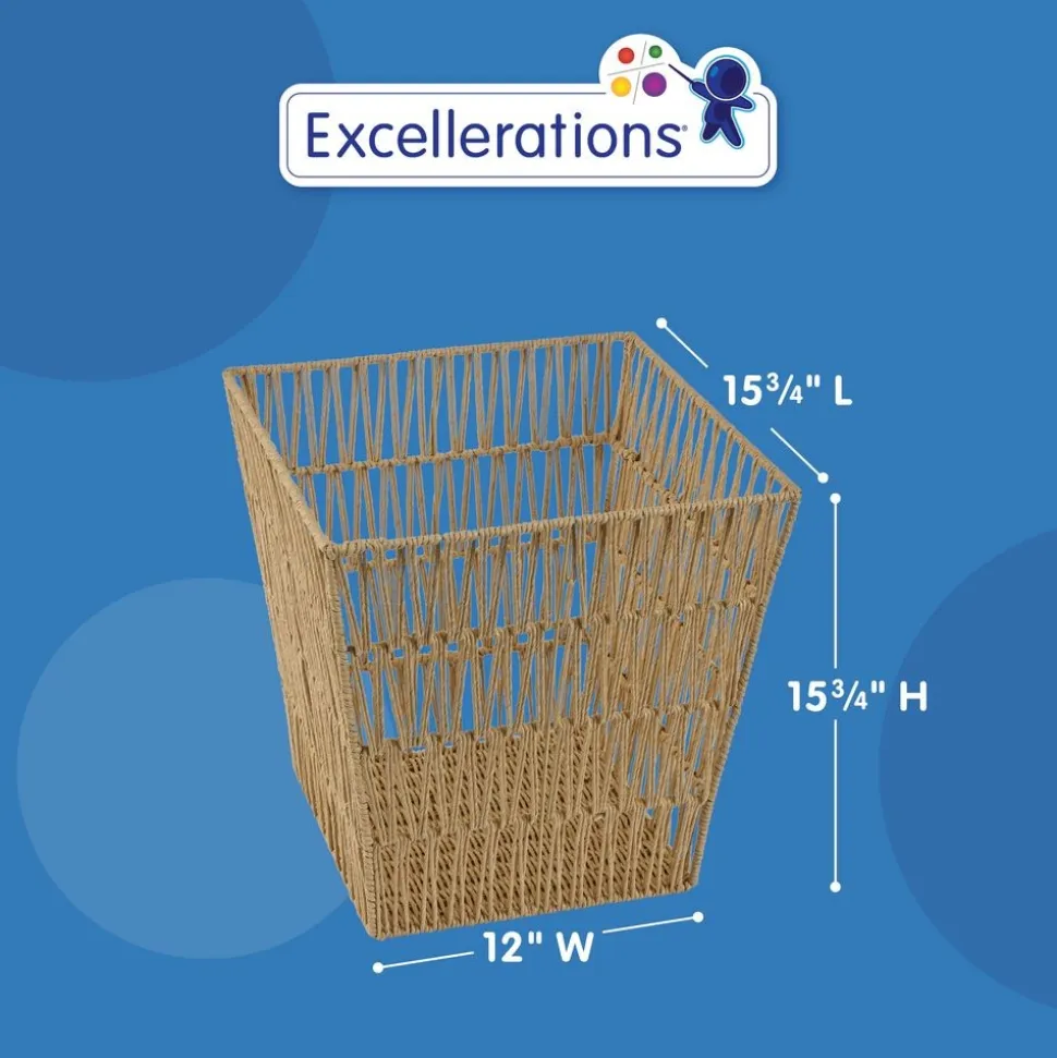 Discount School Supply® Large Paper Rope Storage Basket