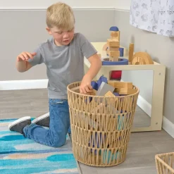 Discount School Supply® Large Round Paper Rope Storage Basket