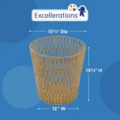 Discount School Supply® Large Round Paper Rope Storage Basket
