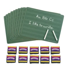 Discount School Supply®10 Mini Chalkboards & 10 Chunky Erasers