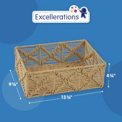 Discount School Supply® Paper Rope Rectangle Basket