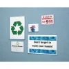 DocU-Sleeves Wall-Mount Document Display 3-1/2" x 5" Set of 5