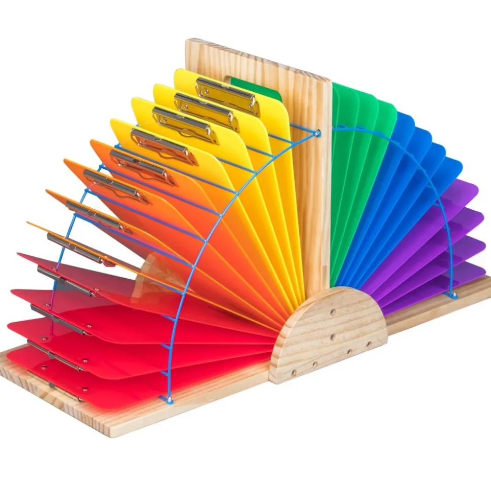 Double Clipboard Stand With 24 Grouping Clipboards - 1 stand, 24 clipboards