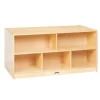 Double-Sided Mobile Shelf Storage Island
