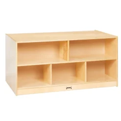Double-Sided Mobile Shelf Storage Island