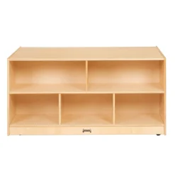 Double-Sided Mobile Shelf Storage Island