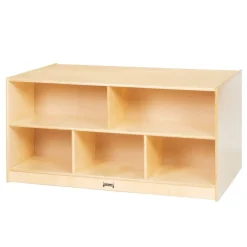 Double-Sided Mobile Shelf Storage Island