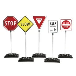 Double-Sided Traffic Signs - Set of 5