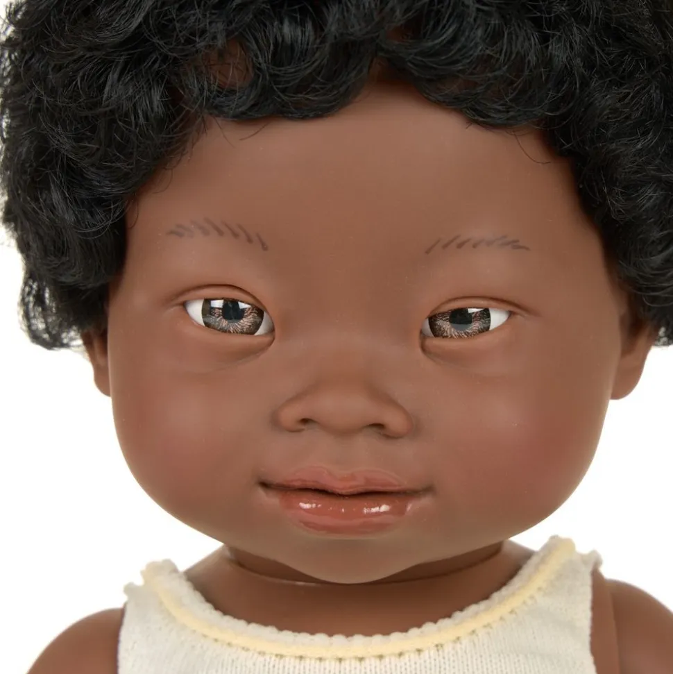 Down Syndrome 15" Doll African Boy