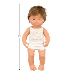 Down Syndrome 15" Doll Caucasian Boy