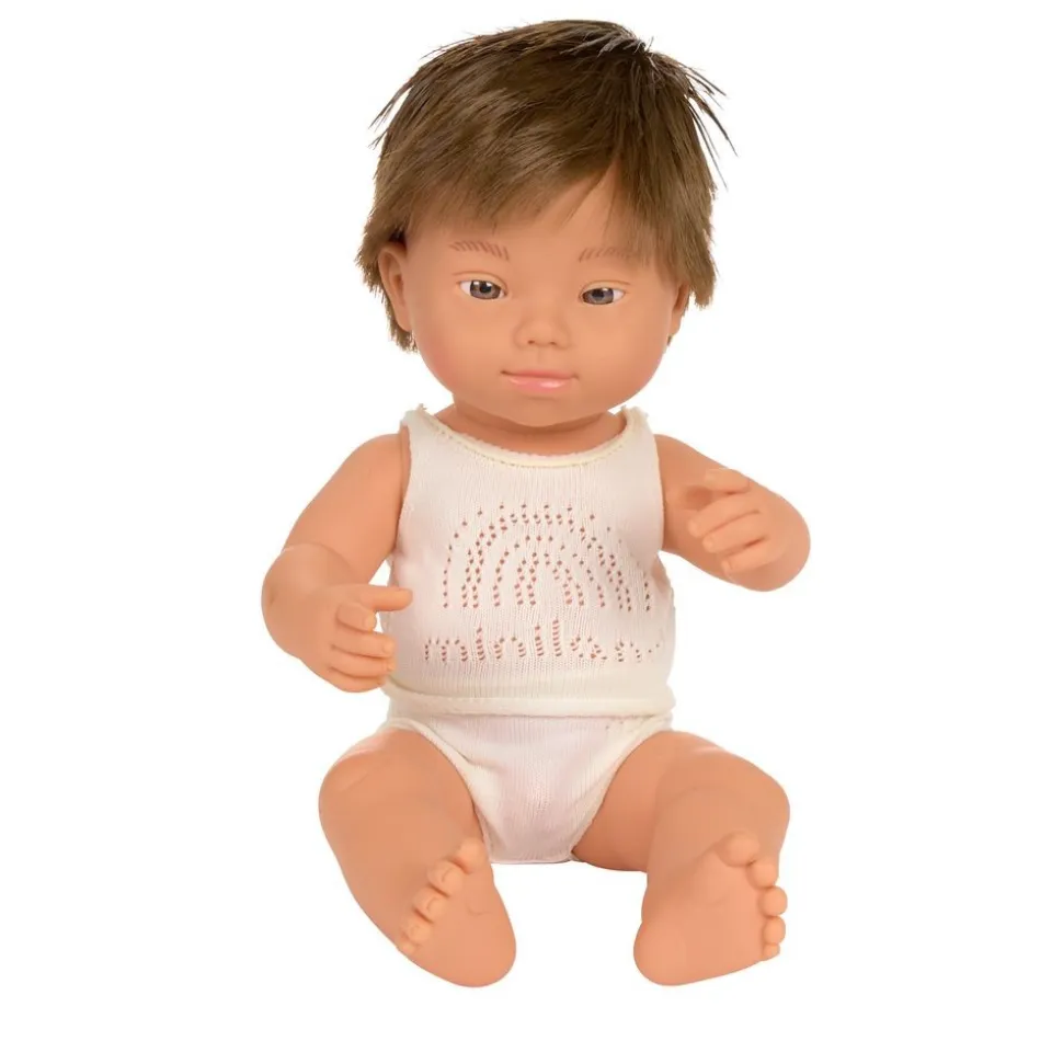 Down Syndrome 15" Doll Caucasian Boy