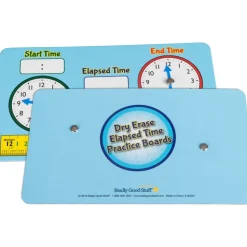 Dry Erase Elapsed Time Practice Boards - 6 boards
