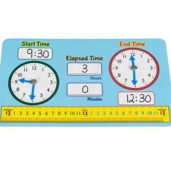 Dry Erase Elapsed Time Practice Boards - 6 boards