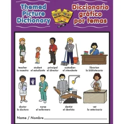 Dual Language Themed Picture Dictionary (Lenguaje Dual - Diccionario grafico por temas) - Set of 12
