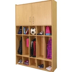 Dual Purpose Student Locker - Maple/Maple, Assembled
