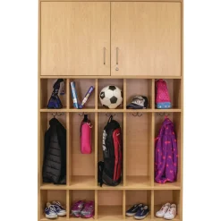 Dual Purpose Student Locker - Maple/Maple, Assembled