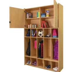 Dual Purpose Student Locker - Maple/Maple, Assembled