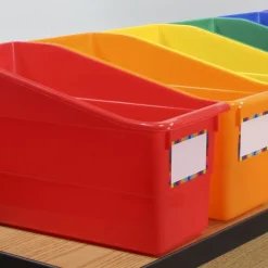 Durable Book And Binder Holders - 12-Pack Rainbow