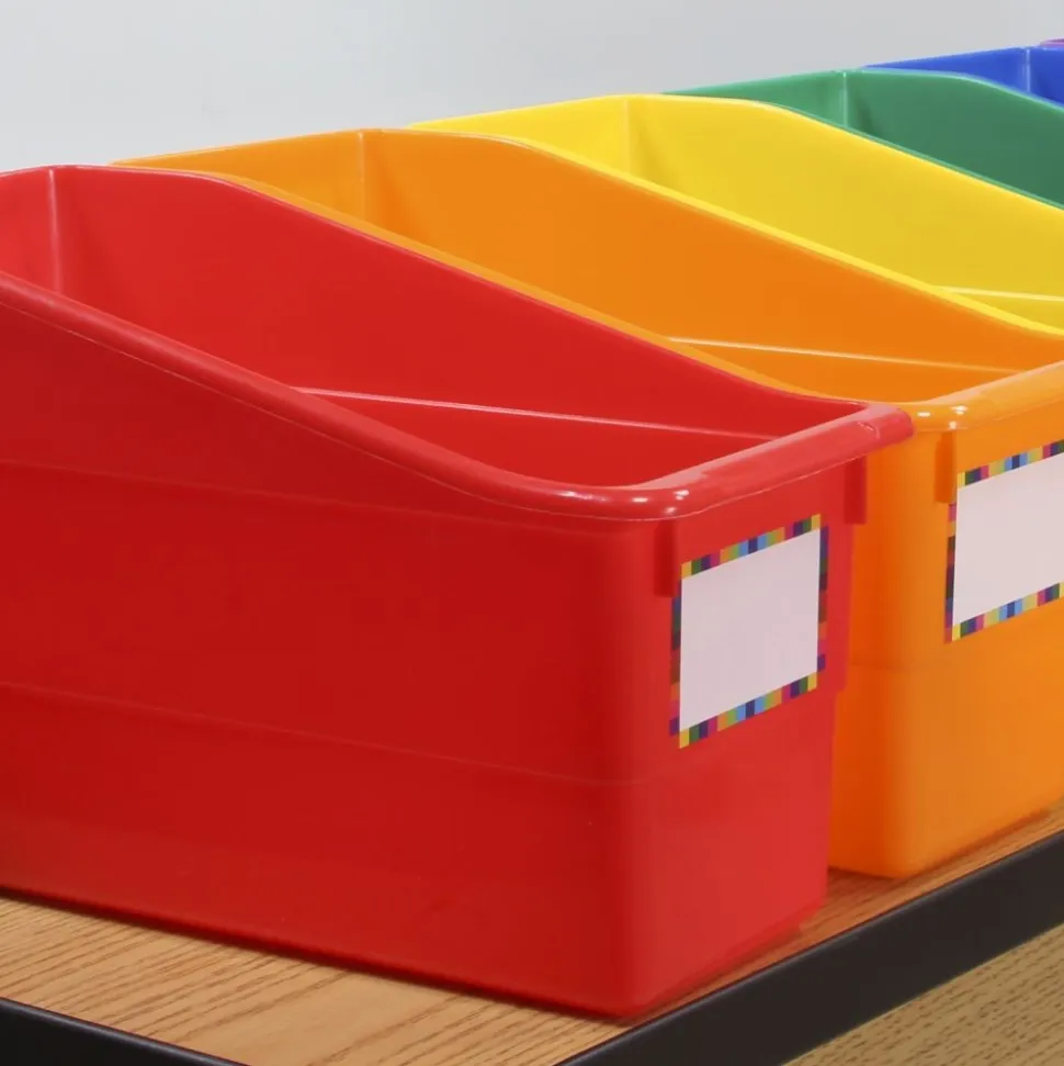 Durable Book And Binder Holders - 12-Pack Rainbow